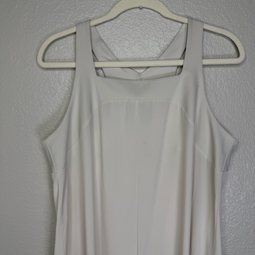 Zella Women’s Cream Relaxed Sleeveless Wide Leg Athleisure Jumpsuit Size Large - Picture 3 of 8